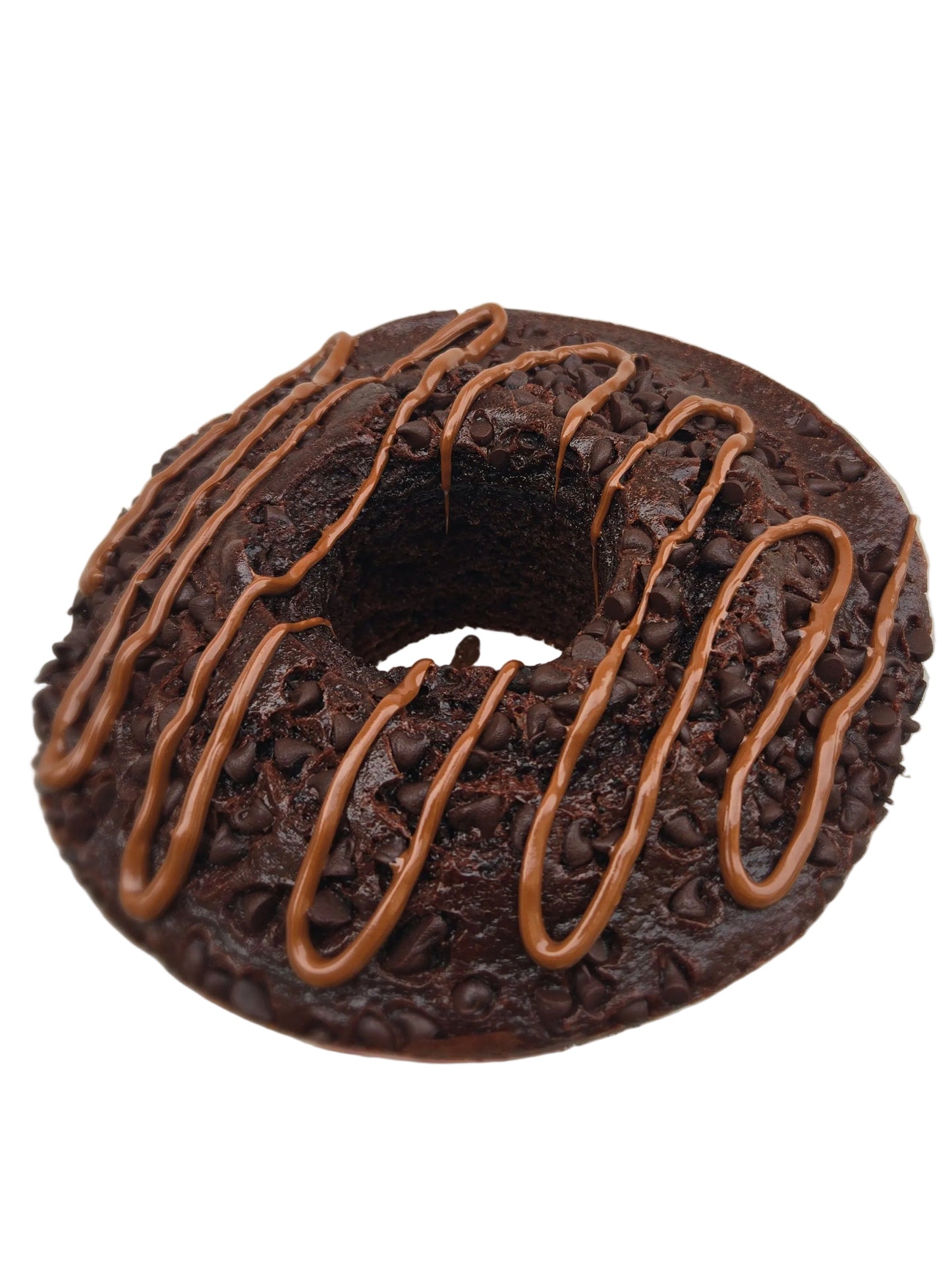 Bizcocho de chocolate con chocolate chips y nutella